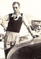 Reid Railton on Bonneville Salt Flats